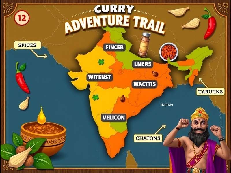 Cultural festival celebration in Curry Adventure Trail game