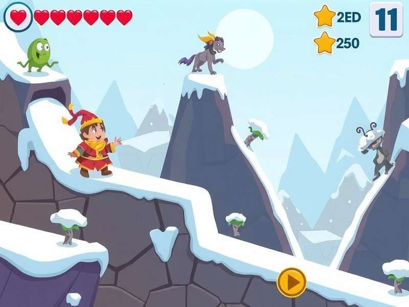 Bheem Icy Slide Adventure Level Design