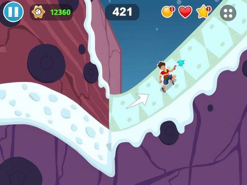 Bheem Icy Slide Adventure Game Screenshot