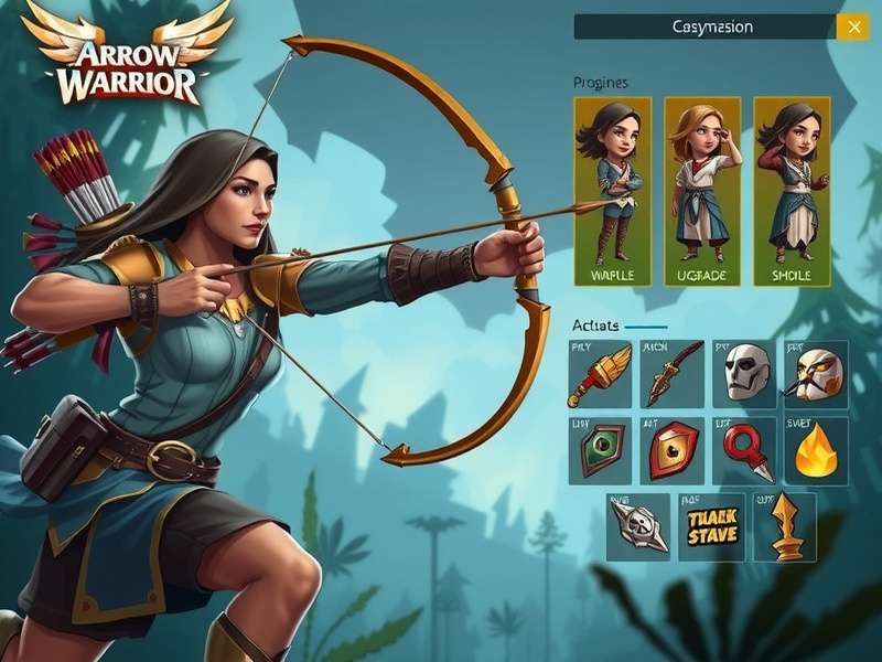 Arrow Warrior gameplay screenshot showing archery combat