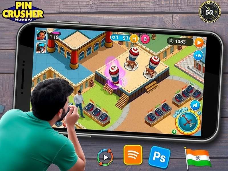 Indian players enjoying Pin Crusher Mumbai on mobile devices