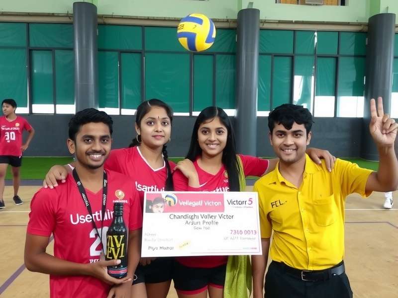 Chandigarh Volley Victors historical team photo