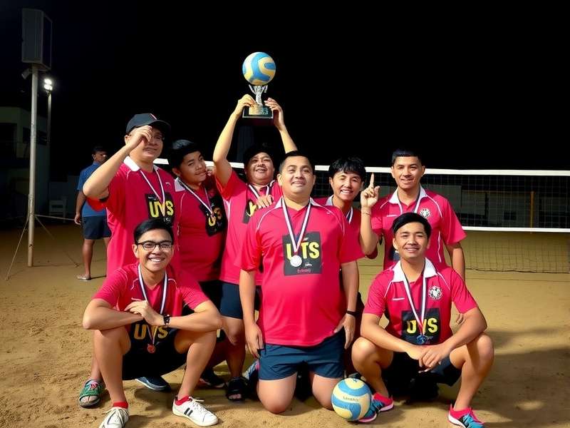 Goa Junior Volley Strikers trophy display and medal ceremony