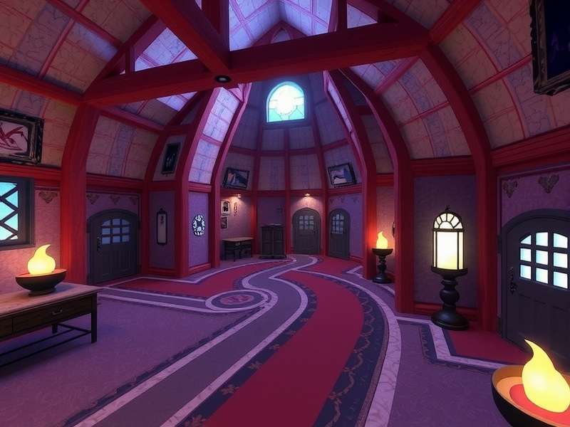 Mystical Dwelling VR technical development and optimization process