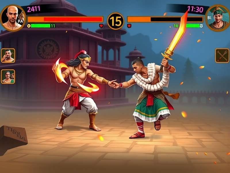 Kamakhya Warriors character selection screen