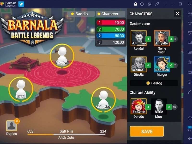 Barnala Battle Legends character ability customization screen