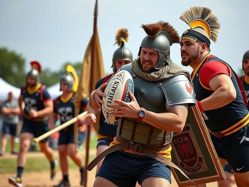 Gladiator Rugby Warrior technique demonstration