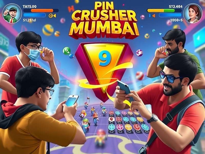 Pin Crusher Mumbai gameplay screenshot showing colorful interface