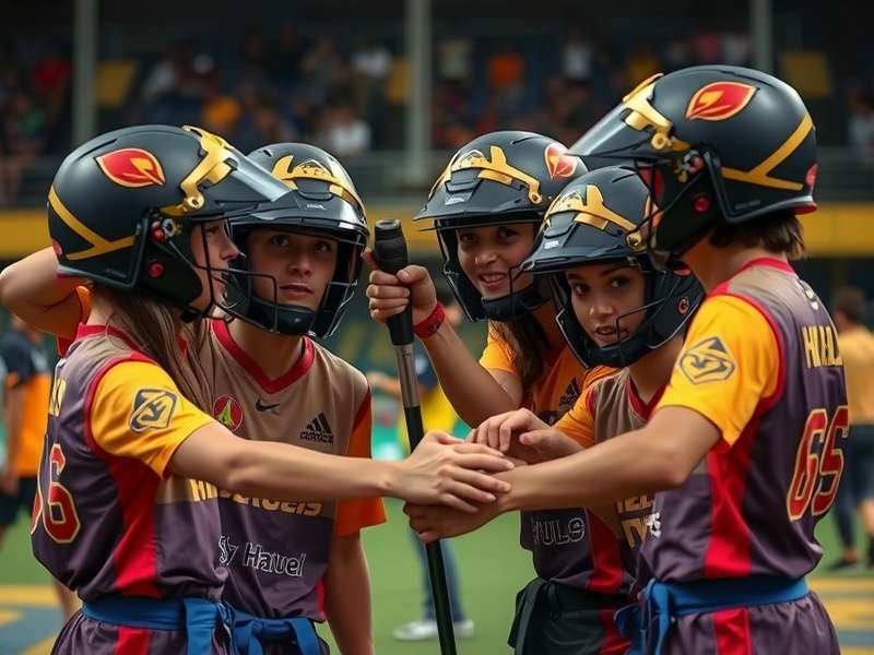 Hubli Heroic Challengers team celebration after tournament victory