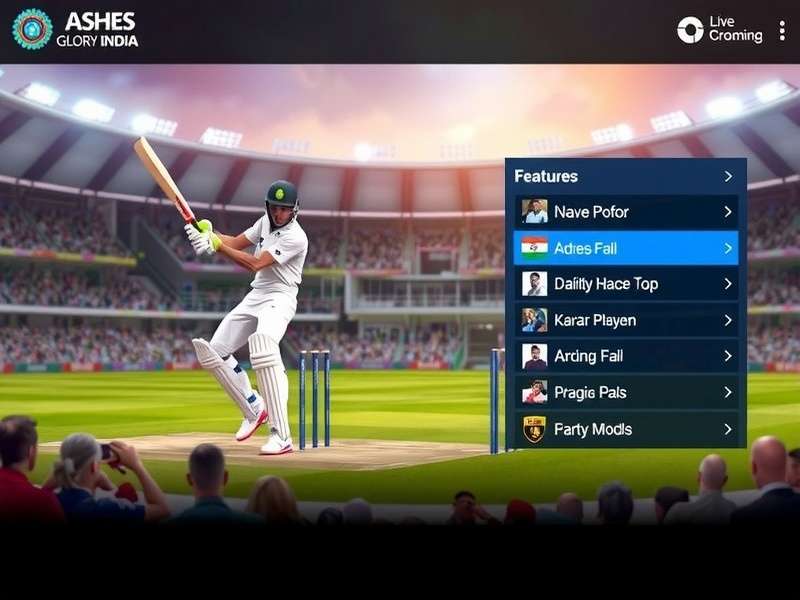 Ashes Glory India Elite feature showcase with multiple game modes