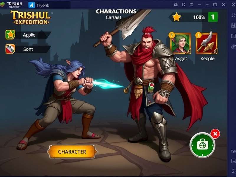 Trishul Heroic Expedition character progression interface