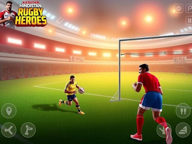 Hindustan Rugby Heroes feature showcase displaying multiple game modes