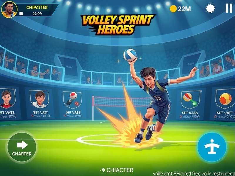 Volley Sprint Heroes esports tournament scene