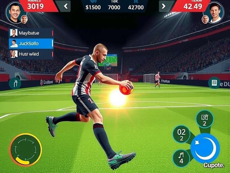Handball Legend IN character customization and team management interface