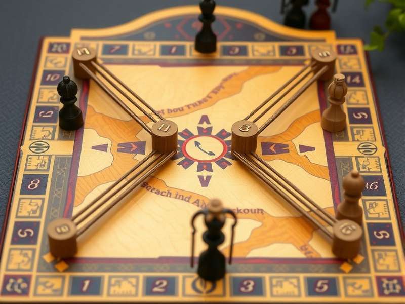 Traditional Giants Bridge Game board setup with pieces