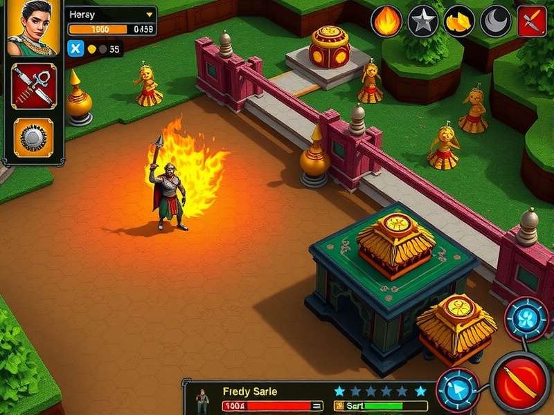 Karnataka Warrior Conquest gameplay screenshot showing battle scene