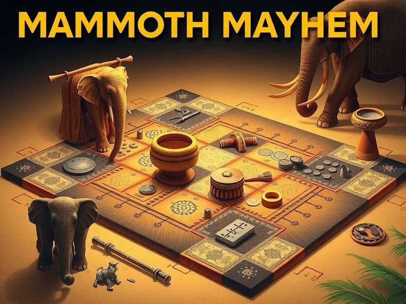 Mammoth Mayhem strategy diagram showing elephant formations