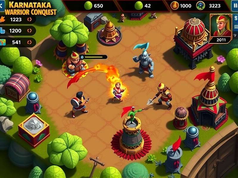 Karnataka Warrior Conquest resource management interface