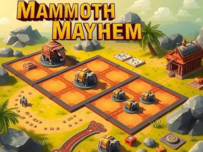 Ancient Indian artifacts related to Mammoth Mayhem game