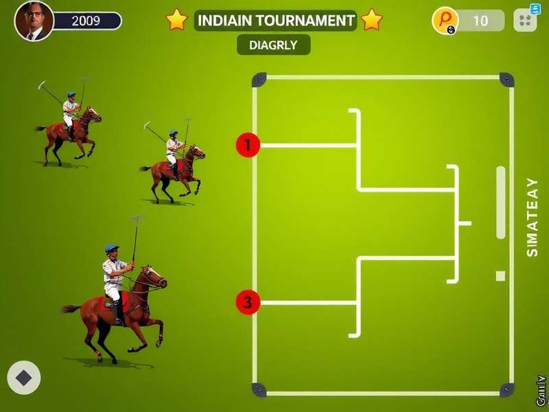 Indian Polo Star gameplay screenshot showing polo match