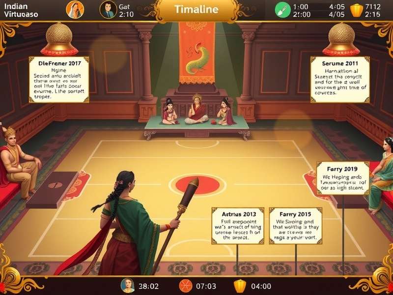 Indian Spin Virtuoso tournament gameplay with multiple players