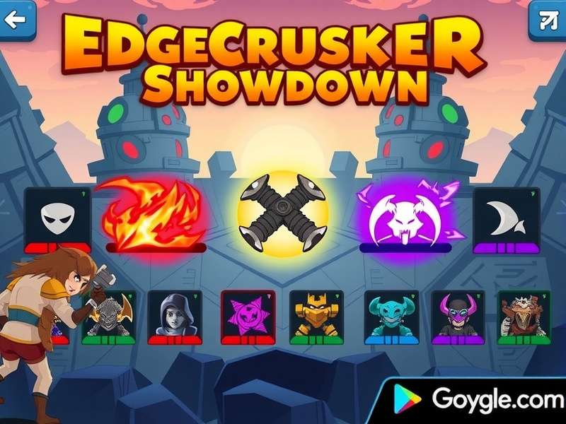 Edge Crusher Showdown character abilities showcase