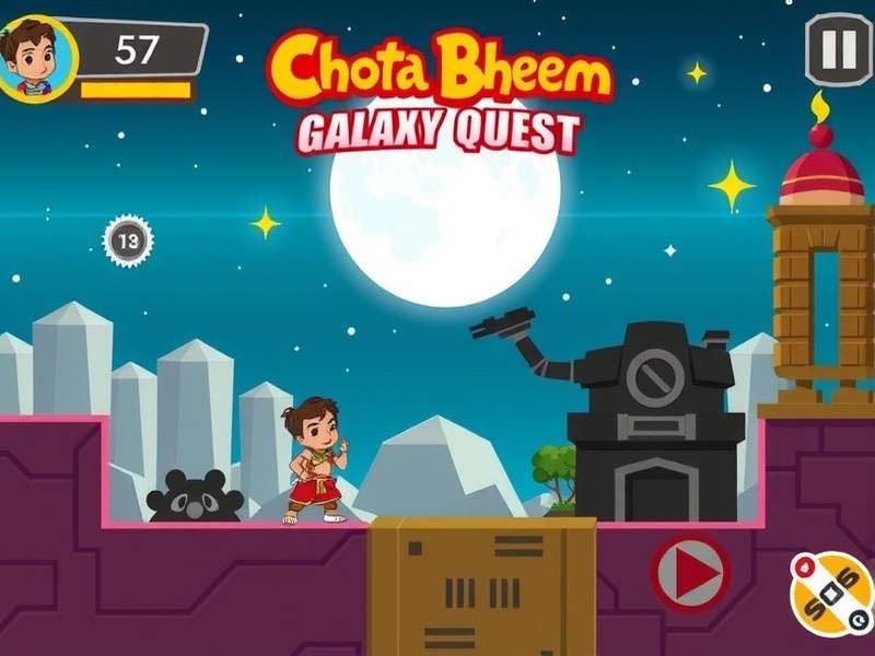 Chhota Bheem Galaxy Quest character selection screen