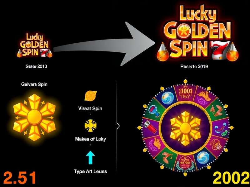 Evolution of Lucky Golden Spin interface designs over time