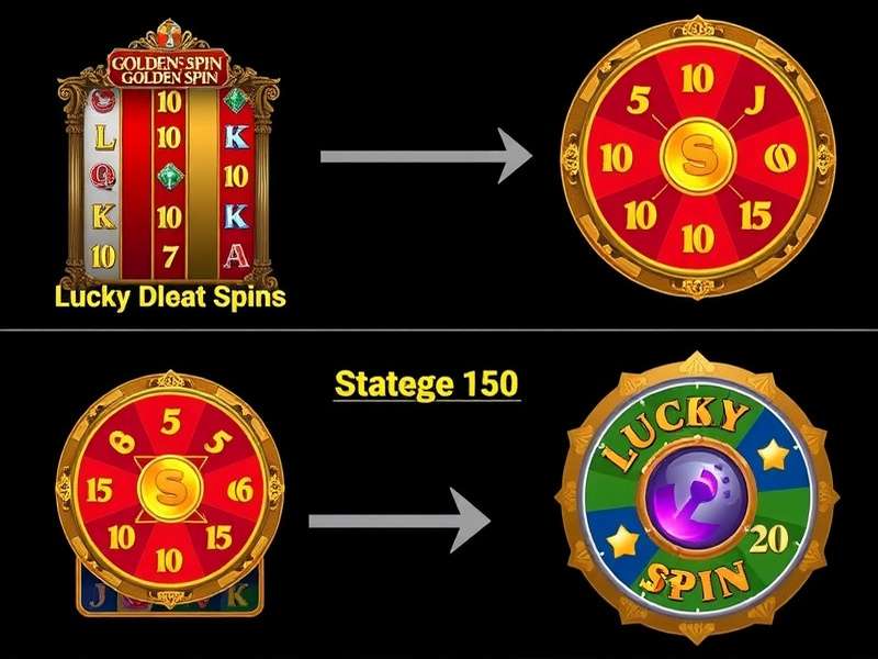 Detailed view of Lucky Golden Spin gameplay interface