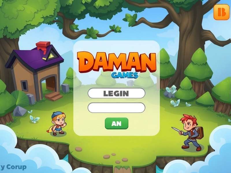 Daman Game Login interface showing username and password fields