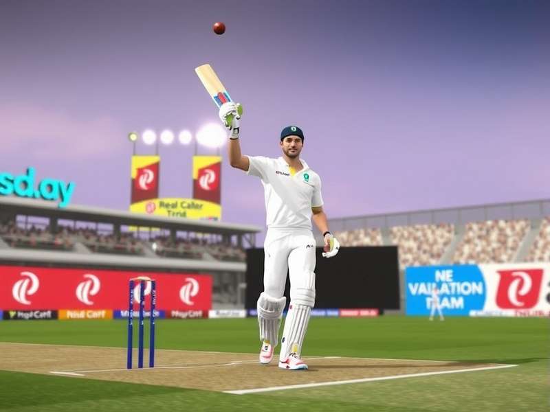 Real Cricket 24 Gameplay on PC with enhanced graphics