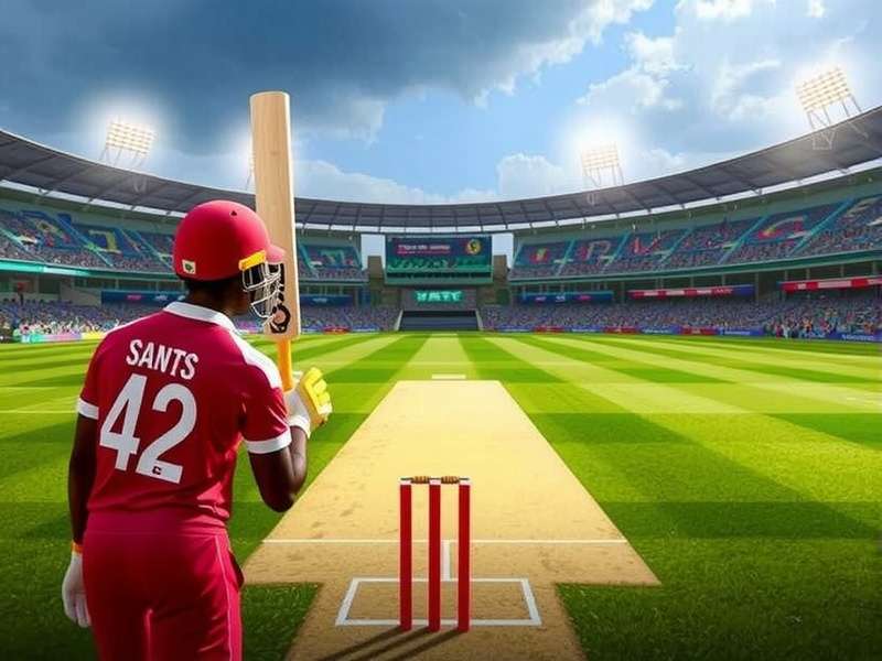 Real Cricket 25 official teaser poster showing a batsman in action