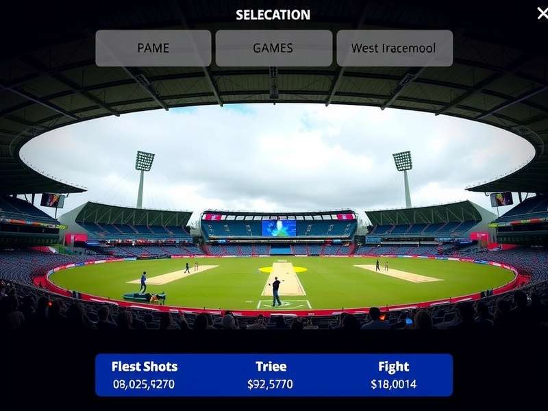 Real Cricket Game Setting Interface on Mobile Device
