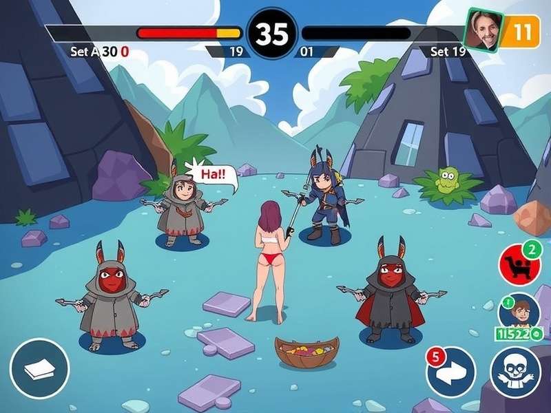 Daman Game intense competitive gameplay scene