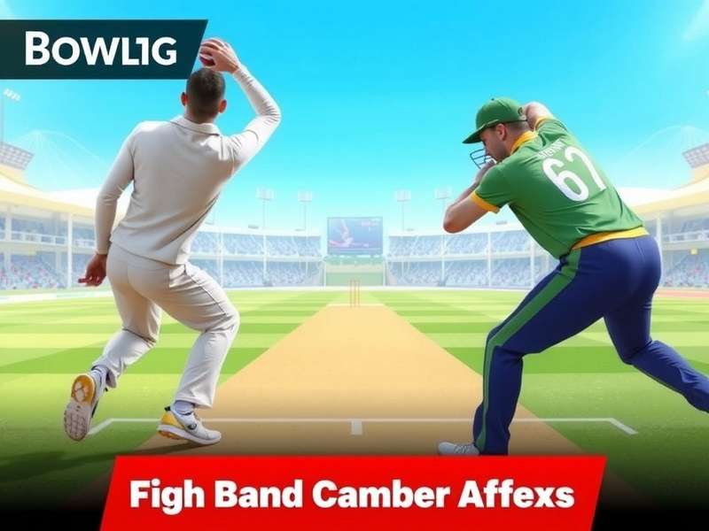 Real Cricket bowler executing a perfect yorker delivery
