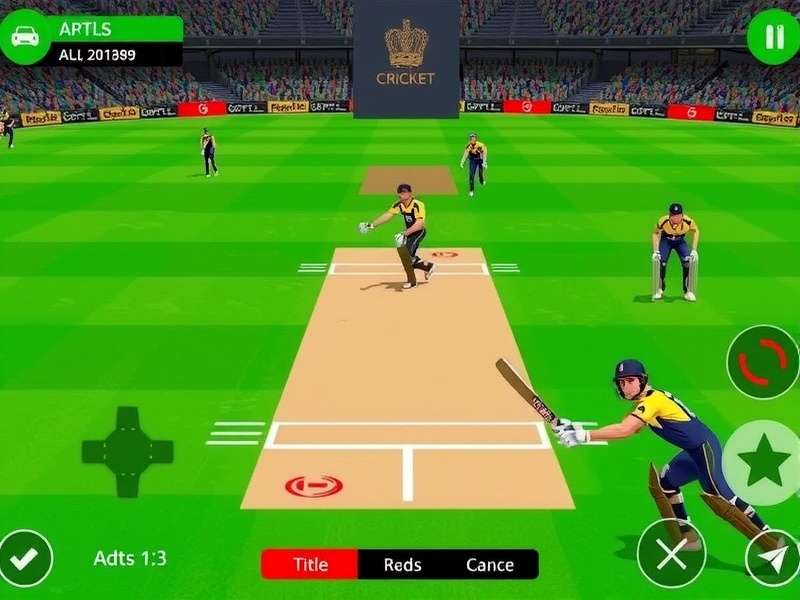 Real Cricket 24 PC gameplay screenshot showing advanced controls interface