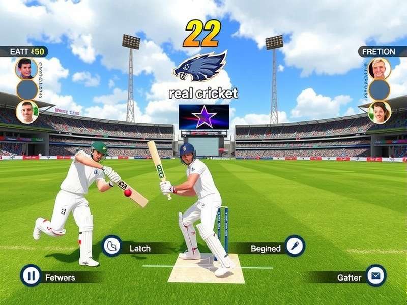 Infographic breaking down bowling controls and delivery types in Real Cricket Game 22