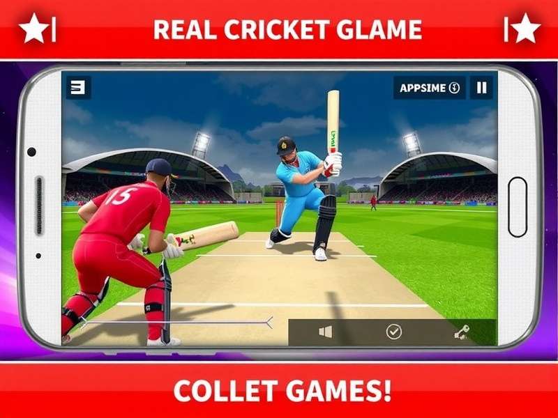 Real Cricket 24 intense batting and bowling action screenshot
