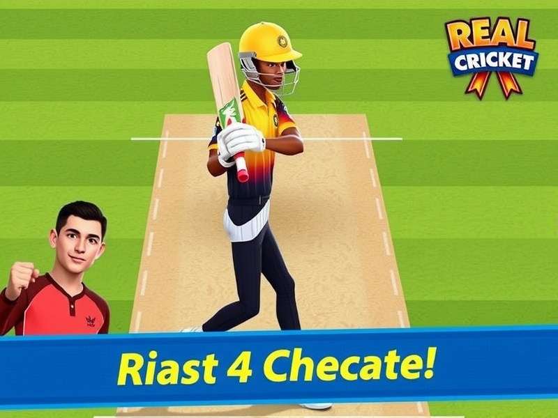 Real Cricket New Update gameplay screenshot showing enhanced graphics