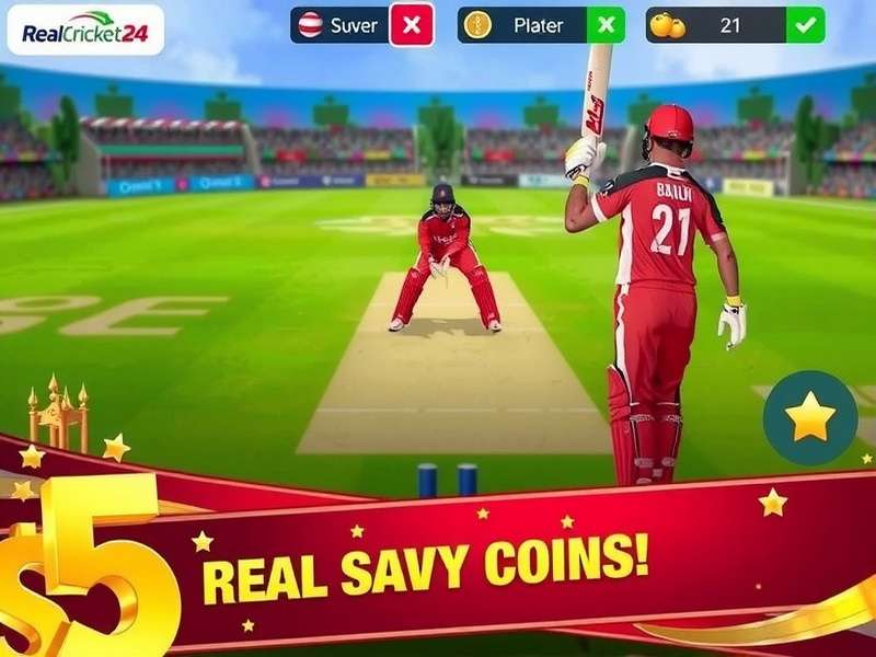 Real Cricket 24 PC coins earning strategies visualization
