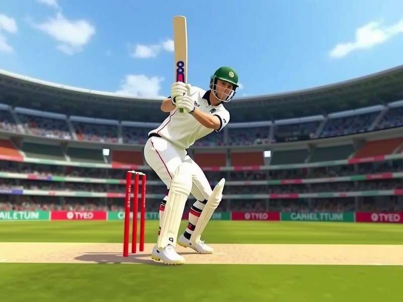 Real Cricket Game Interface on Mobile Device