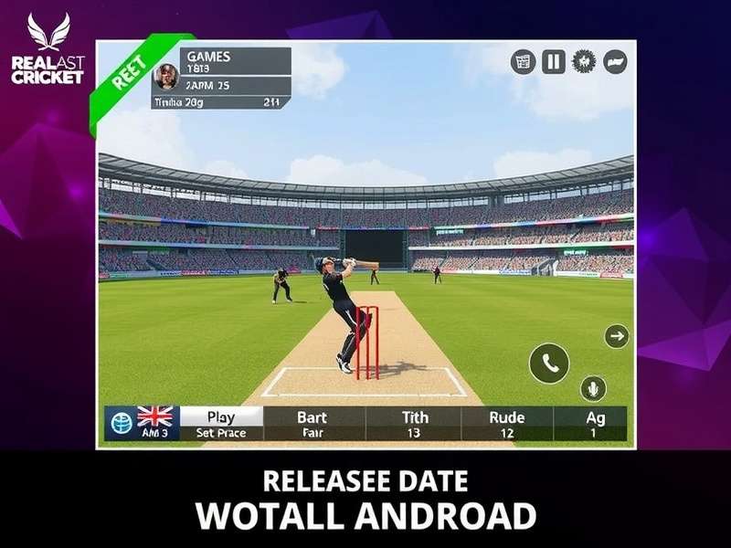 Anticipated gameplay screenshot of Real Cricket 25 on a mobile device