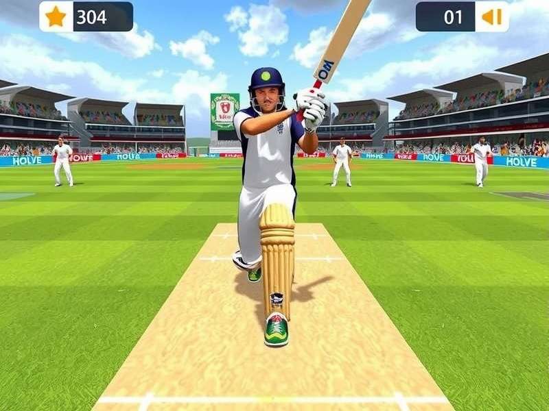 Real Cricket 24 PC gameplay interface and graphics settings