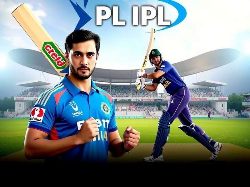 Real Cricket 24 IPL gameplay screenshot showing a batsman hitting a six