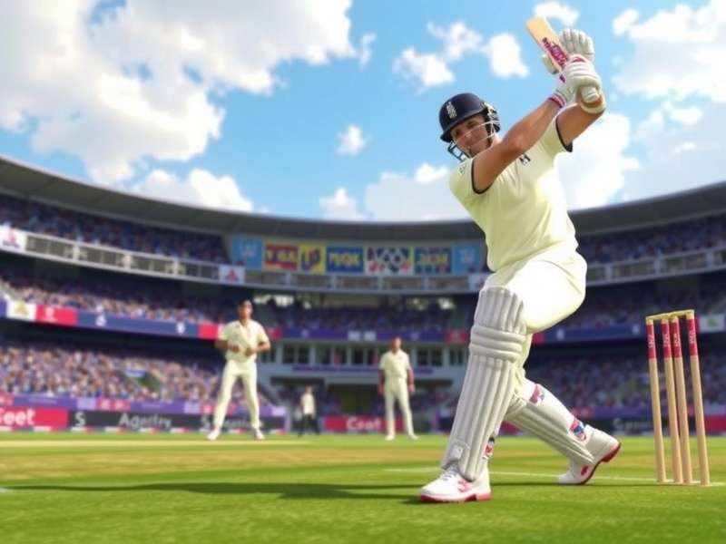 Real Cricket Game short video screenshot showing thrilling gameplay moments