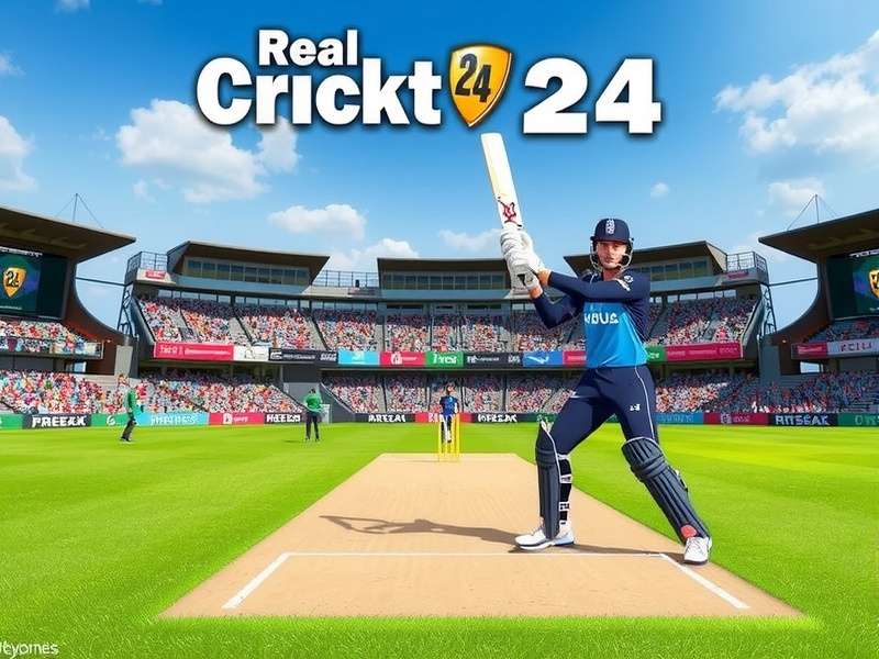 Real Cricket 24 Online Play – intense mobile cricket match on a smartphone stadium