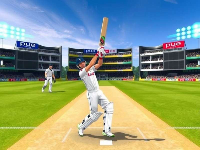 Real Cricket 24 gameplay on PC with controller and keyboard setup
