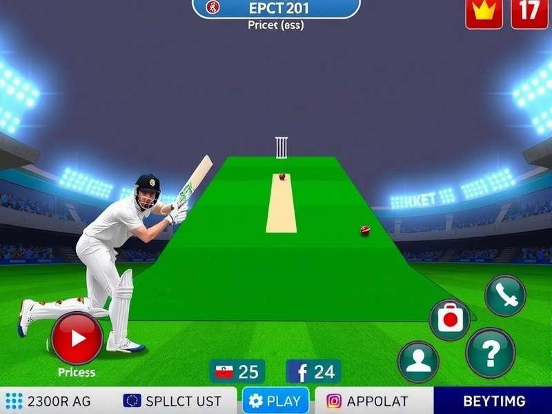 Real Cricket 24 PC Online Play – Indian cricket game arena with stadium atmosphere