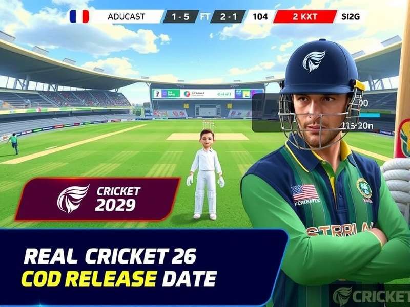 Real Cricket 26 Mobile Release Date – Exclusive preview banner showing cricket stadium and gameplay graphics